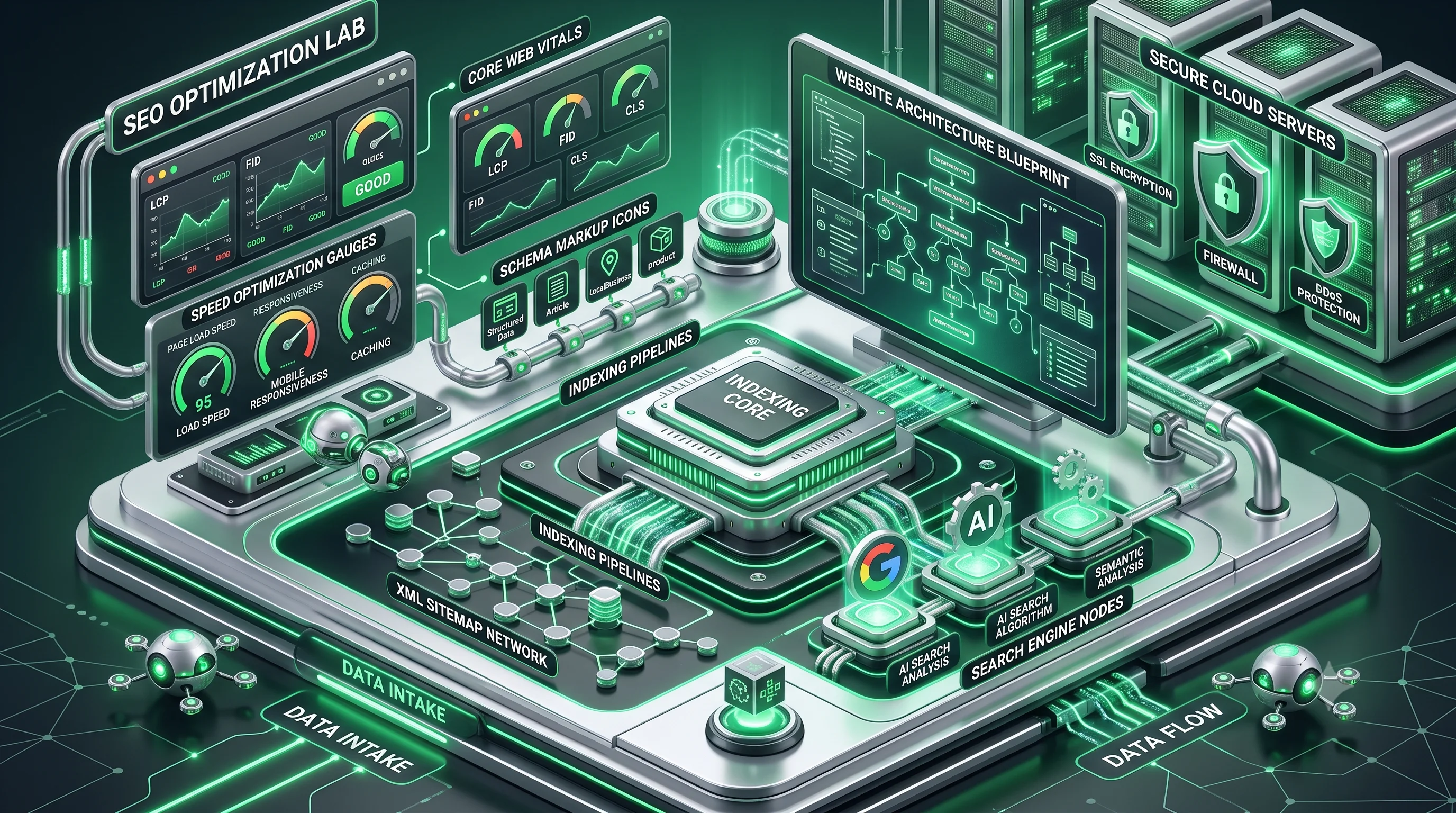 Technical SEO services improving website performance and search engine rankings