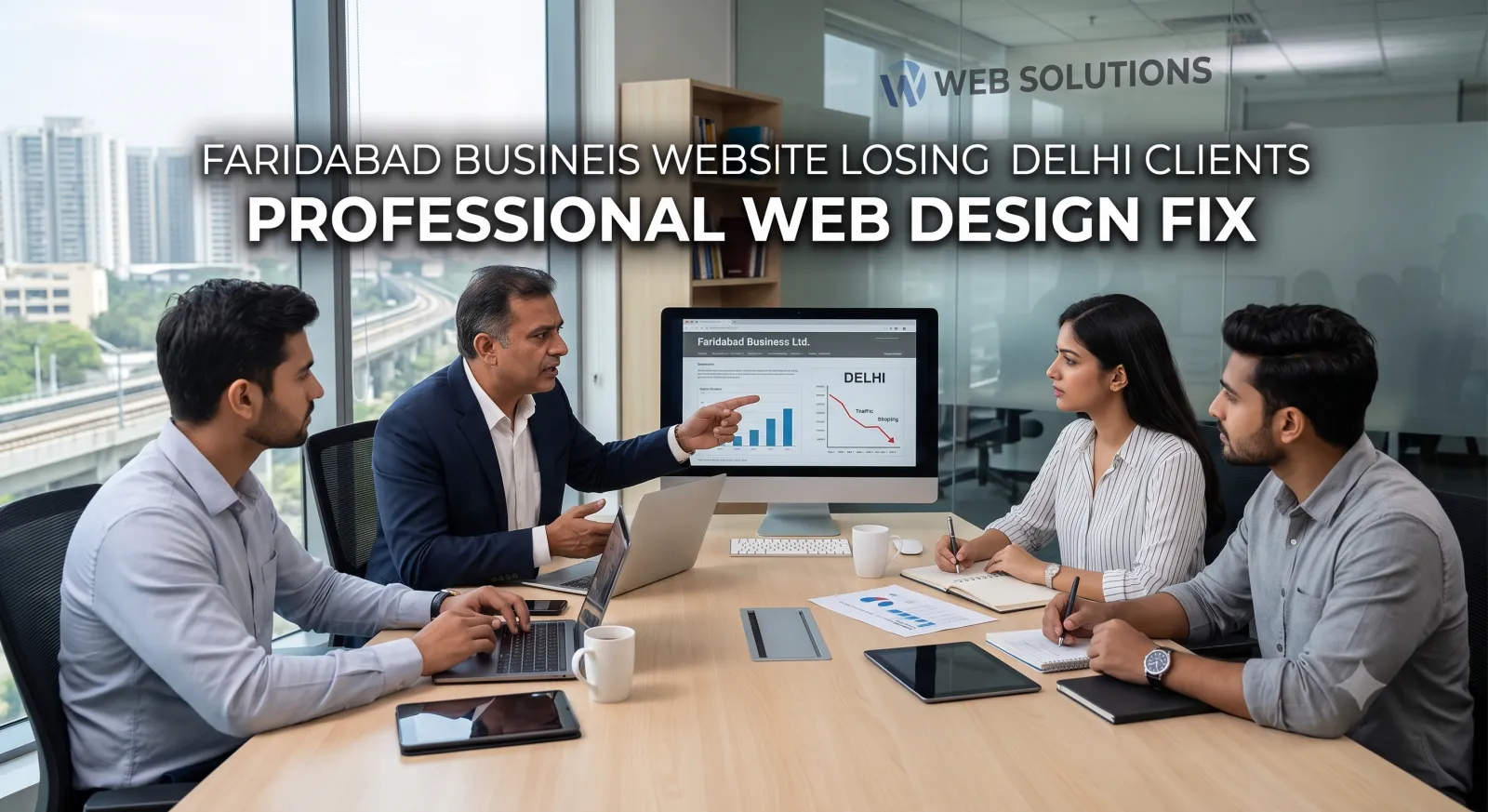 Faridabad business website losing Delhi clients professional web design fix 
